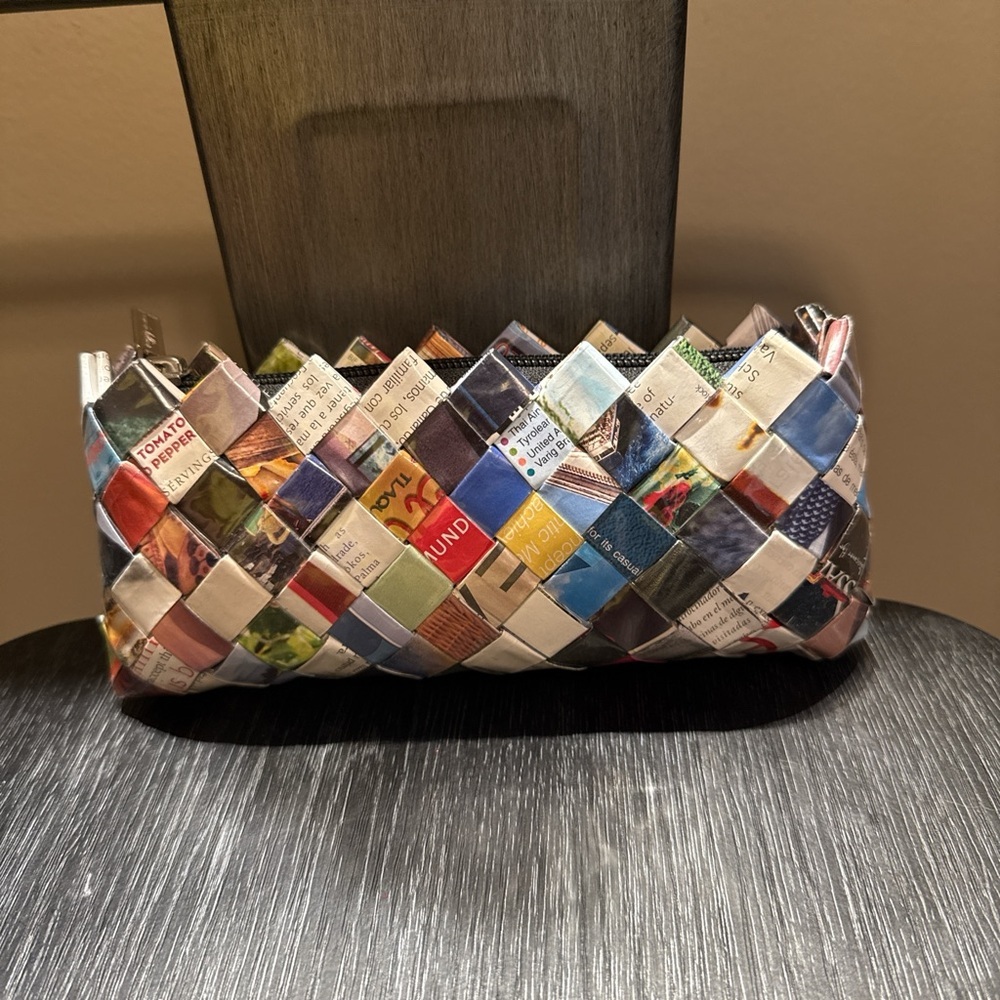 Recycled Magazine Upcycled Clutch